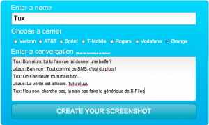 Faire un faux SMS