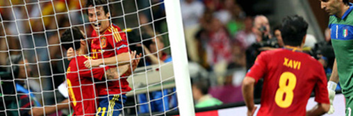 Finale foot coupe d'europe 2012 : Espagne - Italie