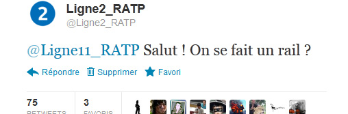 Les faux comptes Twitter de la RATP