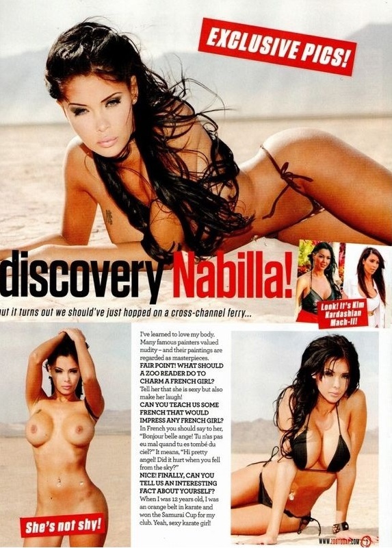 Nabilla nue